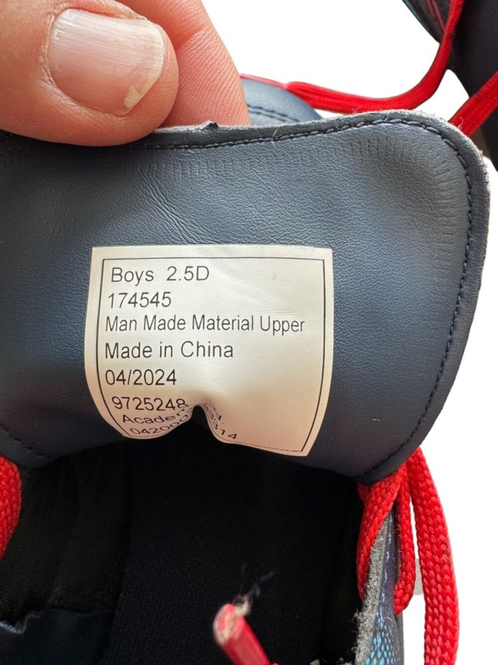 Brava Boys 2.5D Soccer Cleats Red/Navy Man-Made Upper Lace-Up Pre-Owned Durable - Picture 5 of 5